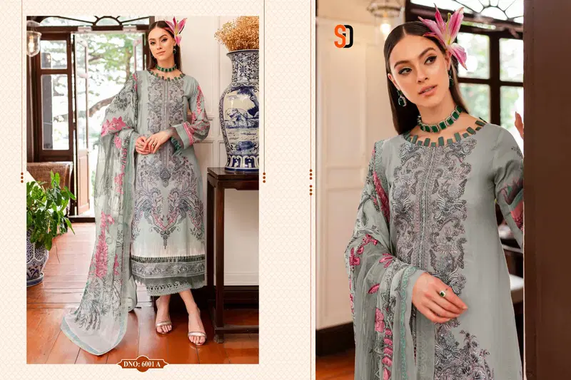 Bliss Vol 6 By Shraddha Printed Lawn Cotton Pakistani Suits Online Wholesale